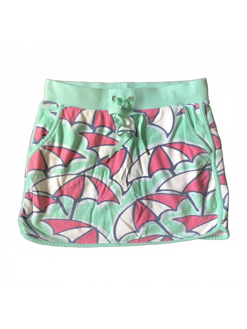 Crown & Ivy Beach Women's Mini Skirt with Umbrella Print, Size Small